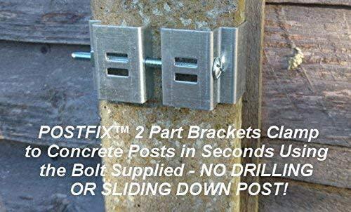 concrete fence post bracket