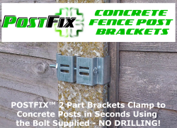 concrete fence post bracket